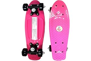 EGO 360 16" / 22" Kids Cruiser Skateboard Mini Complete Skateboard for Children Beginners Girls Boys Unisex Retro Skaters Skatepark 6 COLOURS