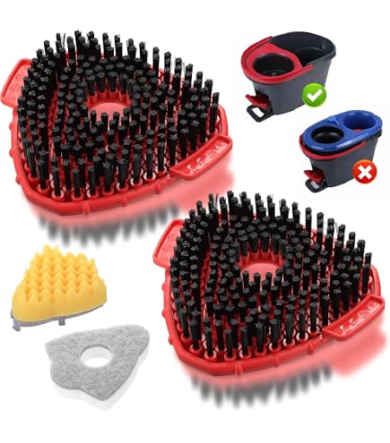 Lot De Têtes De Serpillière Pour Vileda Turbo 2 En 1 - Rechange EasyWring&Clean - Cèdre - Neuf