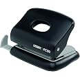 Rapid Fashion FC10 Mini 2 Hole Punch - Punches Up To 10 Sheets, Adjustable Guide, Ergonomic Handle, Black