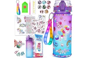 Einhorn Geschenke für Mädchen 5 6 7 8 9 Jahre: Trinkflasche Bastelset Kinder ab 5 6 Spielzeug Mädchen 6-10 Jahre Wasserflasche Basteln Diamond Painting Kinder ab 6 8 9 10 12 Geburtstag Geschenkideen
