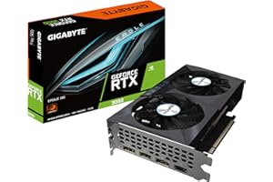 GIGABYTE TECHNOLOGY Gigabyte NVIDIA GeForce RTX 3050 EAGLE Targeta gráfica - 8GB GDDR6, 128-bit, PCI-E 4.0, 1777MHz Core Clock, 1x DP 1.4, 1 x HDMI 2.1, NVIDIA Ampere - GV-N3050EAGLE-8GD