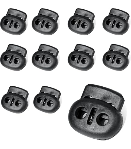 Feracorda A Olla In Plastica 80 Pezzi Finecorsa A Olla Toggle Slider Per Coulisse Zaino - 3