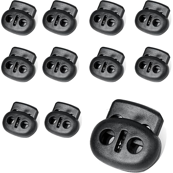 Fermacorda E Serrature Per Cavi - Set 36 Pezzi In Nylon Nero, Bianco E Trasparente - Foto 2