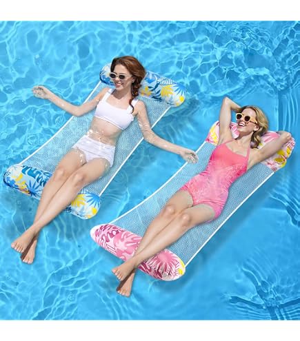 B Hamac Flottant, 4-en-1 Hamac Gonflable Piscine Hamac d'eau Gonflable
