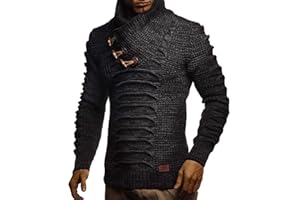 Leif Nelson Męski kardigan z guzikami o regularnym kroju, męski kardigan z długim rękawem, idealny do noszenia na co dzień i do biznesu