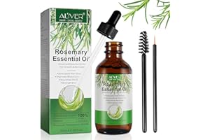 BOIUOITI Rosemary Oil for Hair Growth 60 ml, Rosemary Essential Oil for Eyelashs, Eyebrows, Face, Skin Care, Body Massage, Aromatherapy, Hair Loss Treatment, Nourishes The Scalp, Improve Blood Circulation