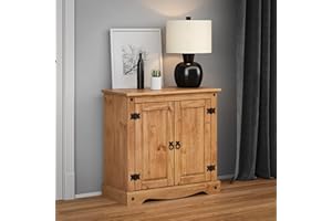 MERCERS FURNITURE Corona 2 Door Sideboard Small Cupboard Solid Pine Mexican
