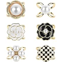 6 Clip Per Maglietta E Sciarpa - Ferma Foulard In Metallo, Design Rotondo E Colorato - Foto 11