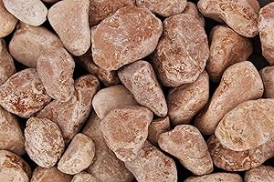 Gartenwelt Riegelsberger 25 kg de gravier Rosso Verona non lavé, grain 25-40 mm, gravier en marbre, galets décoratifs, pierres décoratives de jardin