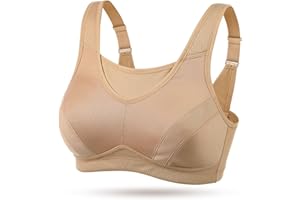 Wingslove Femme Forte Intensité Soutien Gorge de Sport Brassiere Pas de Rebond sans Armatures