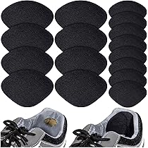 Yicoovey Schuhreparatur-Set - 18 Stk. Textil-Patches 70x86mm Weiß/Schwarz/Grau