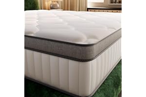 ‎TXO TXO Matratze 140x200 cm 25 cm Höhe, Taschenfederkernmatratze H3 Härtegrad, 7-Zonen-Federkernmatratze mit Hochwertigem Schaumstoff für Rückenunterstützung, Öko-Tex & CertiPUR Zertifiziert