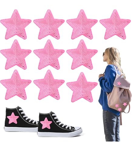 Toppa con paillettes rosa da 35,5 cm, applicazione termoadesiva, applicazione con paillettes a forma di fiore, toppa termoadesiva, toppa da donna con rose rosse e colorate, fiori. - Italia