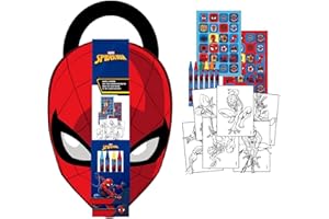 CERDÁ LIFE'S LITTLE MOMENTS Album di Attività Colorabile Spiderman - Libro per Bambini con Stickers, Dipinti e Foglie da Colorare Uomo Ragno, Ideale per Bambini