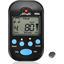 Métronome électronique Clip EM-11A - Pour Guitare, 30-300 BPM, écran, Clip, Pile Incluse, Portable