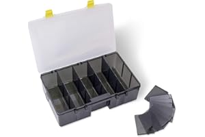 Blackcat Black Cat Tackle Keeper D15 tief 35cm x 22cm x 10cm, Yellow/Grey, 15