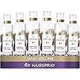 Pantene Volume Hairspray with Jojoba Oil 250ML, 6 x 250 ML, Volumising Products Non Sticky Frizz Ease Hair Spray For Long Lasting Style, VALUE PACK