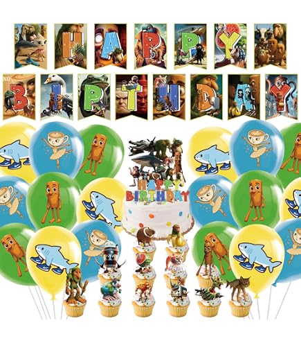 Palloncini decorativi a tema Guy per compleanno e torte