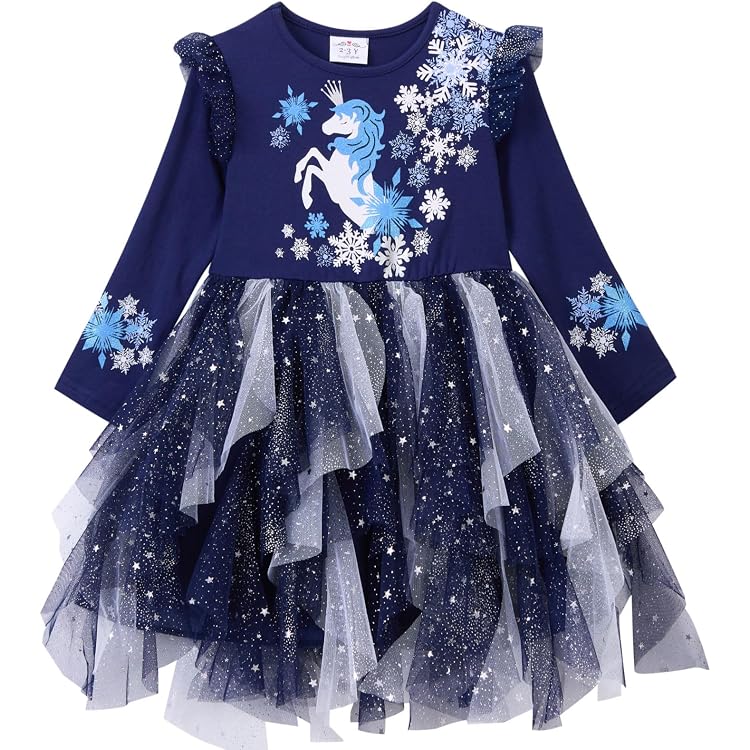 Einhorn-Ballettkleid Für Mädchen – Mit Tüllrock, Flügeln & Stirnband