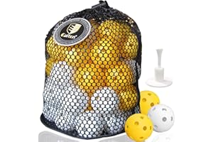 CAITON Golf Übungsbälle, Indoor Practice Golf Ball, Luftstrom-Löcher Golfbälle, Dauerhaft Golfschwung Trainingsball, Für Wohnzimmer, Golfplatz, Hof, Plastic Golfspiel Ball