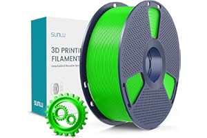 SUNLU PLA+ filament 1,75 mm, ulepszona trwałość i wysoka wytrzymałość, filament PLA Plus do drukarki 3D FDM, szpula 1 kg, pla+ zielony