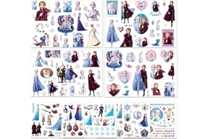 YUYAN Frozen Tattoos Party Favor Set For Girls, Over 160 Temporary Tattoos Kids Princess Stickers (8 Frozen Temporary Tattoo Sheets) …