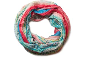 styleBREAKER Szalik rurowy z paskami i wzorem paisley 01018004