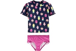 Simple Joys by Carter's Baby Girls' Rash Guard Set