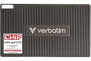 ‎VERBATIM Verbatim Metal Mini Portable SSD, 1 TB, bis zu 2000 MB/s Lesen und 1750 MB/s Schreiben, Externe Festplatte USB 3.2 Gen 2, für Mac, PC, Smartphone & Spielekonsole