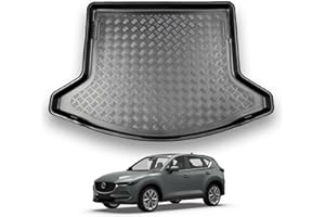 NOMAD Mazda CX-5 (2017+) Boot Liner [Lower Boot Position] Tailored Fit Car Floor Mat Protector Non Slip Waterproof Raised Edges Compatible Custom Fit Accessory Black Dog & Pet Friendly