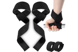 JIEYAO Paski do treningu siłowego i kulturystyki (wyściełane), podnoszenie nadgarstków, gimnastyka, martwy ciąg, profesjonalne paski do podnoszenia ciężarów, dla kobiet i mężczyzn