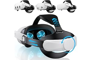 FANXIEAST Comfort Head Strap for Meta Quest 3/3S/Meta Quest 2,VR Headset Elite Strap Replacement for Oculus Quest 3/3S/2 Accessories,Stable Elite Strap Pressure-Reduce Headstrap