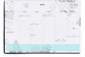 FEBIO Wochenplaner Block a4 / weekly planner 2026, wochenkalender 2026 tischkalender & zubehör, terminplaner 2026 a4, to do listen block wochenplaner kinder, familienplaner 2026 6 spalten, todo liste block