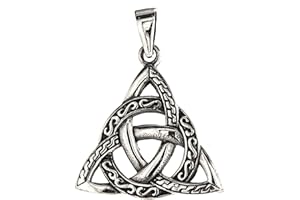 Kiss of Leather Ciondolo a forma di nodo celtico in argento sterling 925, n. 232, Argento sterling, Nessuna pietra preziosa