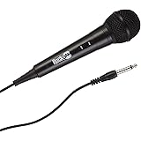 RockJam RJMC303-BK Wired Unidirectional Dynamic Microphone with Three Metre Cord Black
