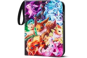 LYAILOOGXL Sammelalbum für Pokemon 900 Karten Groß,Karten Sammelalbum mit 50 Abnehmbaren Hüllen 9 Taschen,Album Heft binder für Pokemon Karten