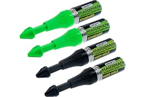 Marxman Green Standard x2 Chalk Black Deep x2 - Juego de herramientas para marcar agujeros