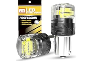 ANTEMOON P21W 1156 BA15S Bombillas LED 12V Super Brillante 2800LM 6000K Blanca 1141 1095 7506 Canbus Sin Errores para Luz de Marcha Atrás Luz de Freno Luces Antiniebla Traseras, 2 Piezas