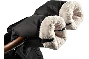 BÉABA RED CASTLE by BEABA, Moufles/Gants/Protège Mains Poussette, Protection Pluie/Neige, Attaches par zip, Ultra Chaude, Doux, Doublée Polaire, Coupe-vent, Imperméable, Respirant, High Protect