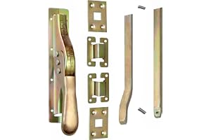 1 set grindlås dörrspärr stänger 2740/14 mm gul galvanisering