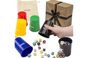 Jaques of London Liars Dice Games | Peruvian Bluffing Game for Adults | Dice Set & Dice Cup | Classic Board Games | Since 1795