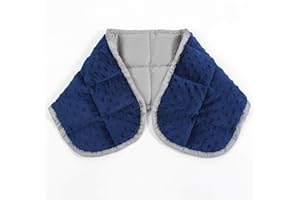 Sleepymoon Sensorisch Beschwerte Schulter- und Nackentuch, geruchlos, beschwerte kleine Decke mit Glasperlen, doppelseitig, weicher Minky und Cooler Bambusmuskelentspannung und Verspannungs-Therapie