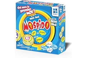 Megableu - MOSPIDO - Jeu de Cartes Petit Bac pour Adultes & Enfants dès 7 ans - Jeu de Société d'Ambiance - Associer avec Vitesse 1 Catégorie et 1 Première Lettre - 2 + Joueurs - En Français