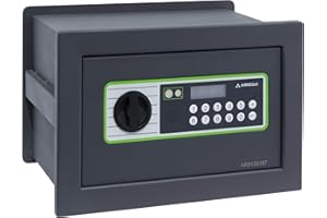 ARREGUI Supra 241110 Cassaforte a muro con serratura a chiave | Cassaforte da incaso a parete con Fondo Estensibile | Alto livello di sicurezza | Facile da installare | 21 x 32 x 15/25 cm