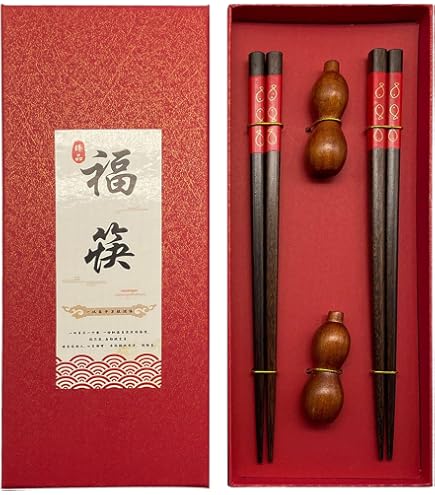Set Di 10 Paia Di Bacchette In Fibra Di Vetro | Colore Nero E Oro, Lavabili In Lavastoviglie, Design Antiscivolo, 24 Cm, Perfette Per Sushi, Riso E Noodles