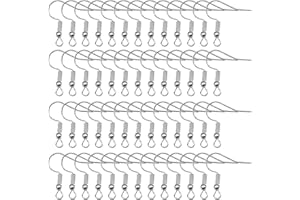 TOAOB THE ONE AND ONLY BABY TOAOB 100 Pezzi Ganci per Orecchini Acciaio Inossidabile Monachelle per Orecchini Fai da Te 18mm per Riparazione Orecchino Accessorio Creazione di Gioielli