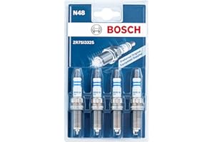 Bosch Double Iridium 0242135812 (N48), Jeu de 4 Bougies d'Allumage pour un Démarrage Fiable des Moteurs à Essence et une Longue Durée de Vie - avec une Conception Robuste