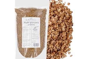Buchweizenflocken geröstet & ballaststoffreich 1 kg – natürliche Frühstücksflocken ohne Zuckerzusatz | Für gesunde Ernährung & vegane Küche | KUCHNIA ZDROWIA