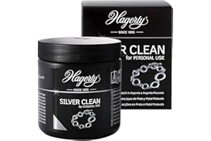 Hagerty Silver Clean Bagno detergente per gioielli d’argento e placcati argento 170ml I Lucida gioielli efficace I Bagno detergente per ridare lucentezza ai gioielli d’argento I Cestello