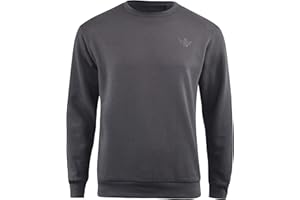 kandor Mens Plain Jumper Crew neck Sweatshirt Casual mens Top